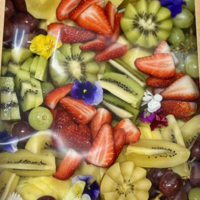 Fresh fruit salad platter
